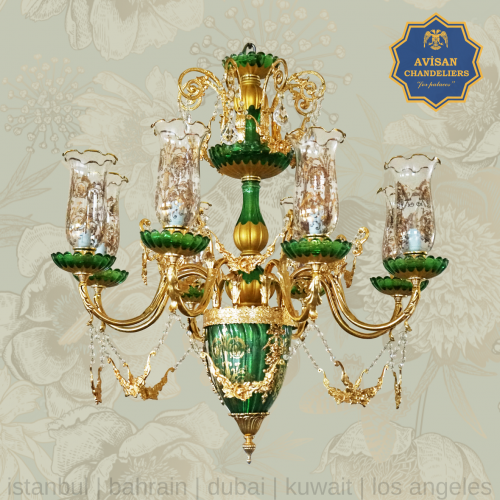 AVM 8K C&BGG Pirinç & Kristal Avize